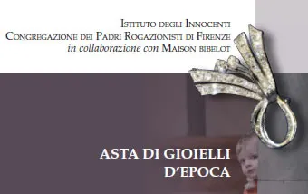 Asta di gioielli antichi agli Innocenti per sostenere l'accoglienza all'infanzia