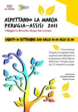 locandina della Marcia della Pace