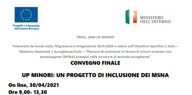 programma del convegno sul progetto Up minori