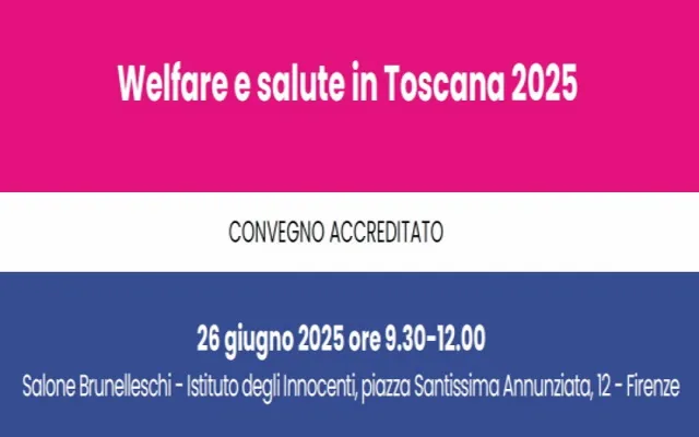 locandina del convegno Welfare e salute in Toscana