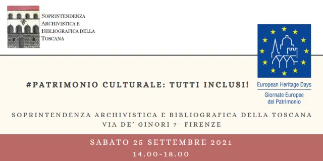 locandina dell'evento online per le Giornate Europee del Patrimonio