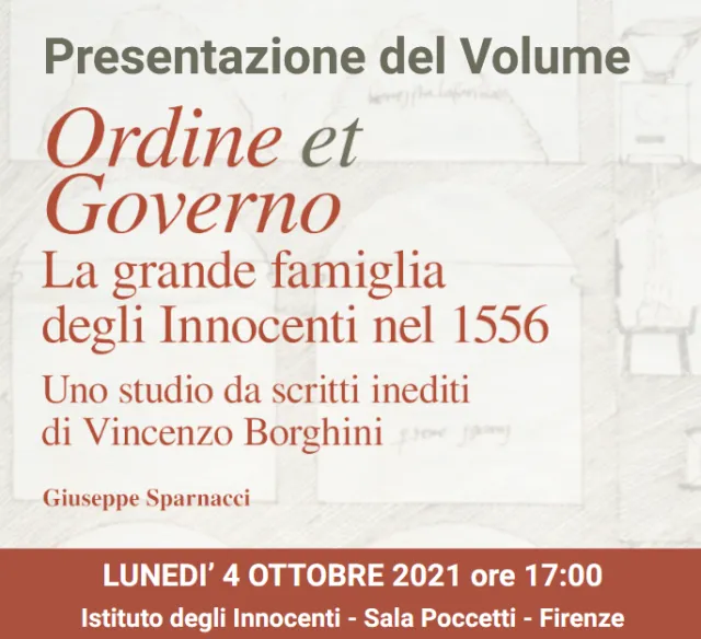 locandina della presentazione del volume Ordine et Governo