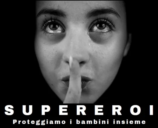 locandina della mostra Supereroi