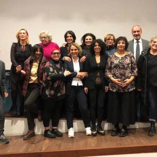 I componenti del Coordinamento pedagogico di Nuoro con i rappresentanti dell'Istituto