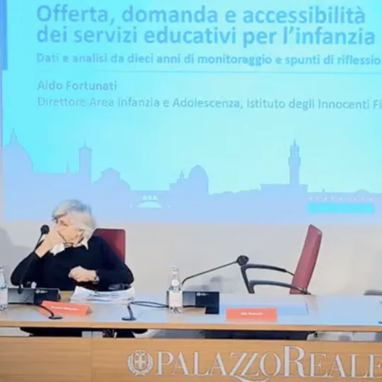L'intervento di Aldo Fortunati, direttore Area Infanzia e Adolescenza dell'Istituto al convegno "Educazione Zerosei. Diritti e qualità, e accessibilità del sistema integrato"