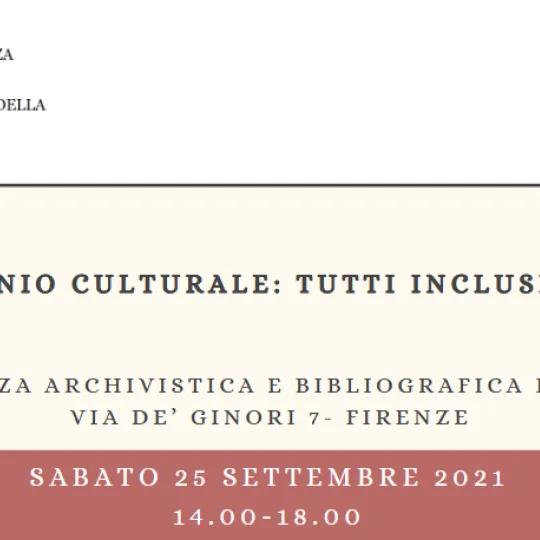 locandina dell'evento online per le Giornate Europee del Patrimonio