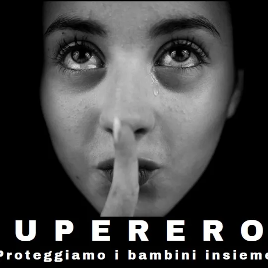 locandina della mostra Supereroi